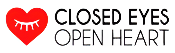 closed eyes open heart logo