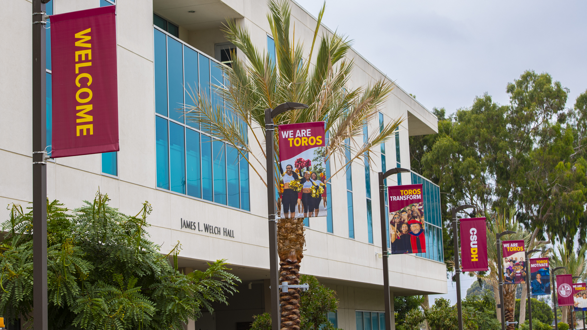 2021 CSUDH Campus Banners showing Toro support